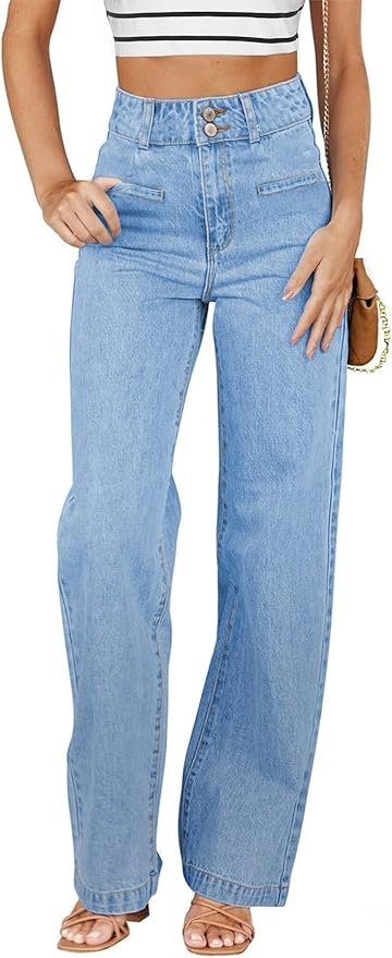 Sidefeel high-waisted wide leg jeans 